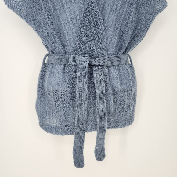 Specialty House Fashion Womens Kimono Wrap Sweater Size S/M Light Blue Dainty - Picture 3 of 8